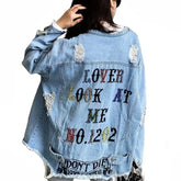 Lover Look At Me Denim Jacket